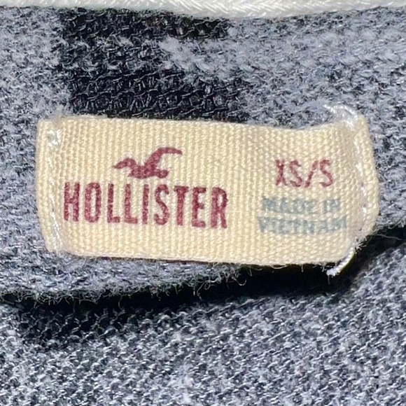 HOLLISTER AZTEC  BURNOUT PULLOVER HOODIE HI LOW SZ XS/S - Picture 4 of 4